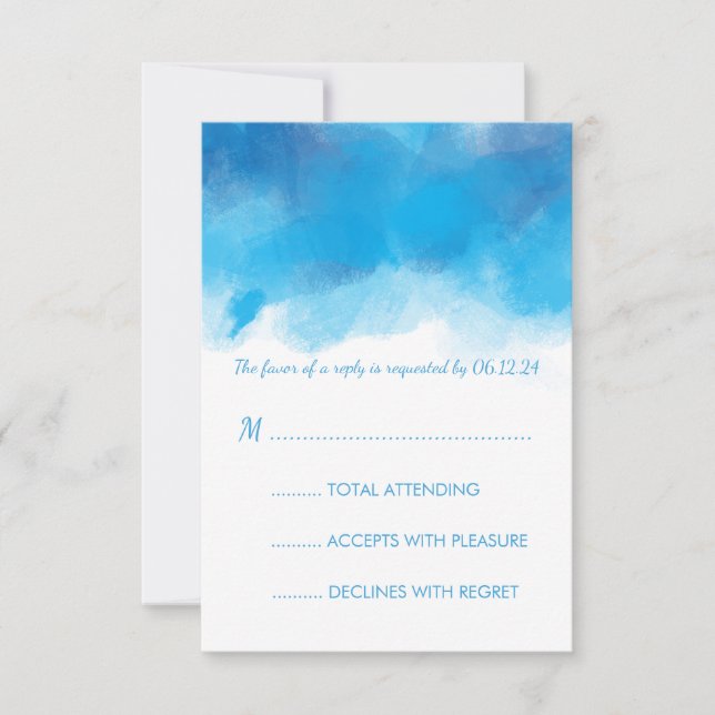 Sweet sixteen OSA Summer Blue Watercolor (Framsida)