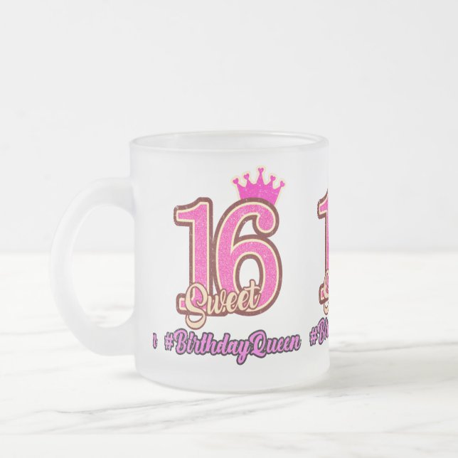 Sweet sixteen Princess Krona, 16:e födelsedagdrott Frostad Glasmugg (Vänster)