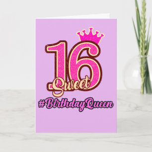 Sweet sixteen Princess Krona, 16:e födelsedagdrott Kort