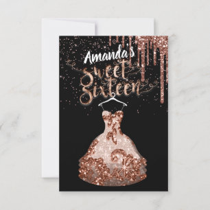 Sweet sixteen Ro Dress Blommigt Princess Dricks Lu Inbjudningar