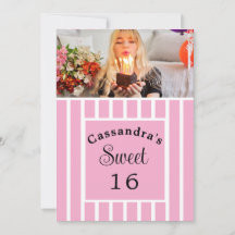 Sweet sixteen Rosa Rand Vågrät Photo