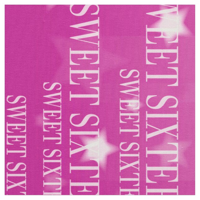 Sweet sixteen tyg (Närbild)