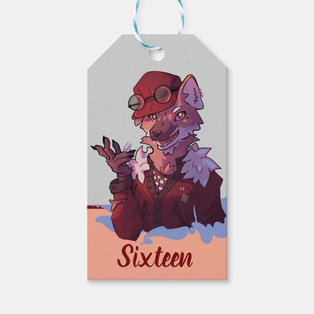 Sweet sixteen, wolf, anime presentetikett (Framsidan)