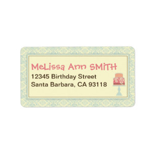 Sweet sixteenadressetikett 2 adressetikett