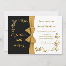 Sweet sixteenfödelsedaginbjudan, 16th, Gatsby Inbjudningar