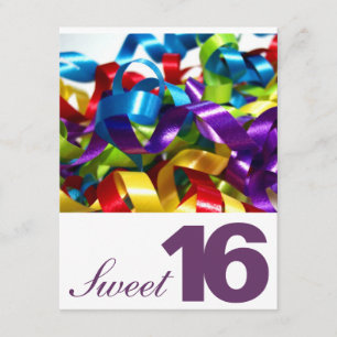 Sweet sixteenfödelsedagsfest inbjudan