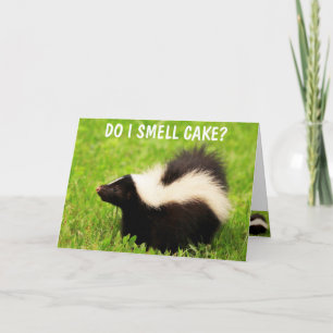 Sweet Skunk Birthday Card Kort