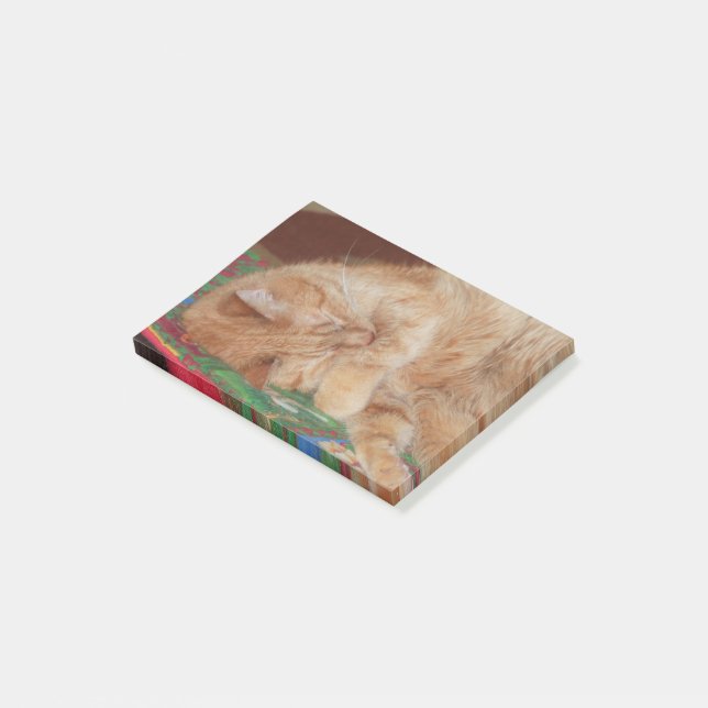 Sweet Sleeping Ginger Boy Post-it Block (Vinklad)