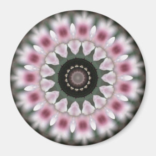 Sweet Soft Rosa Mandala Magnet