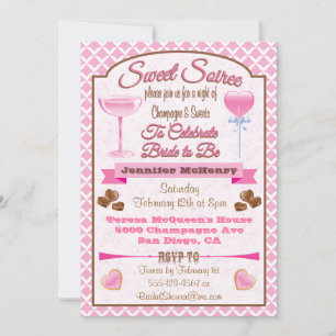 Sweet Soiree Inbjudningskort för möhippa