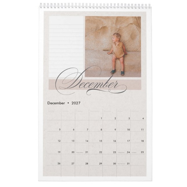 Sweet Sonora Anpassade Calendar Kalender (Dec 2027)