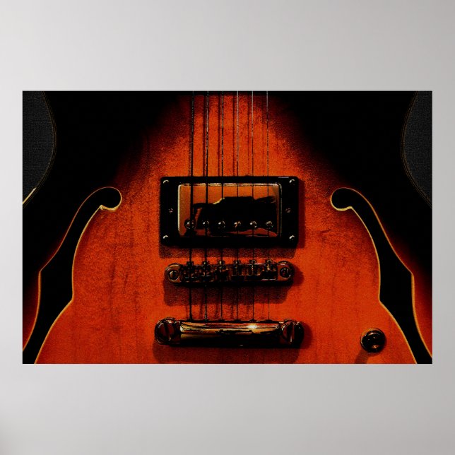 Sweet Soul Blues Guitar 36 x 24 Poster (Framsidan)