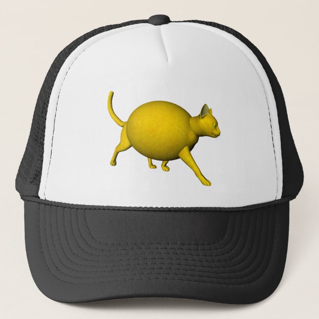Sweet-Sour Lemon Cat Truckerkeps (Framsida)
