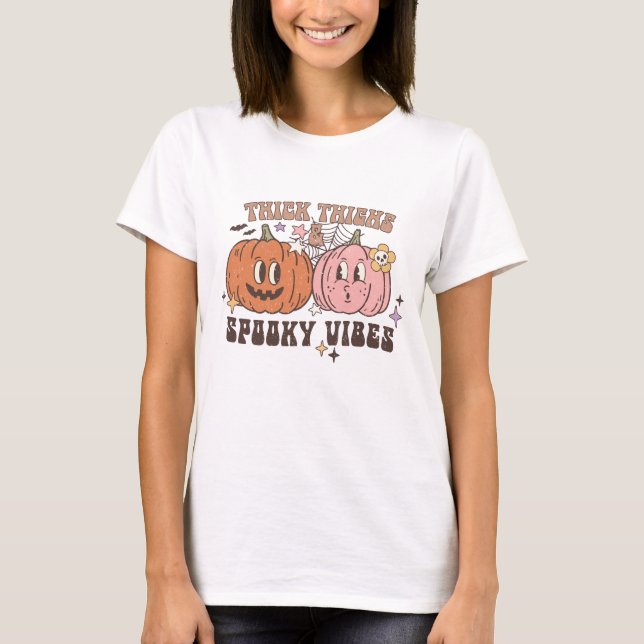 Sweet & Spooky Halloween Popsicle T-Shirt (Framsida)