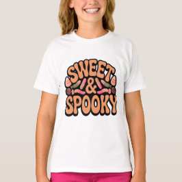 Sweet Spooky Kids Halloween Candy Shirt T Shirt