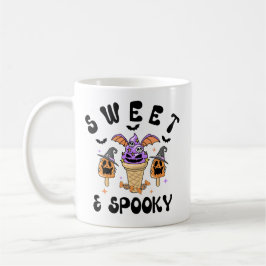Sweet & Spooky Retro Monster Ice Cream Halloween Kaffemugg