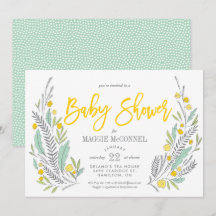 Sweet Sprigs Kön Neutral Baby Shower