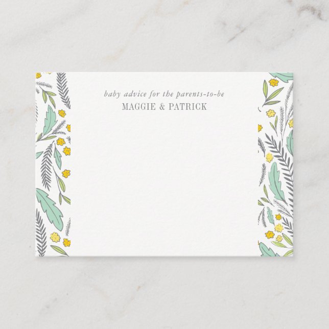 Sweet Sprigs Kön Neutral överordnad Advice Card Rådkort (Framsida)