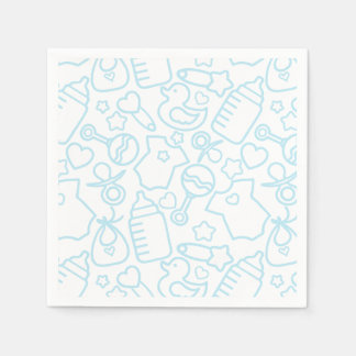 Sweet Sprinkles White Blue Pappersservett