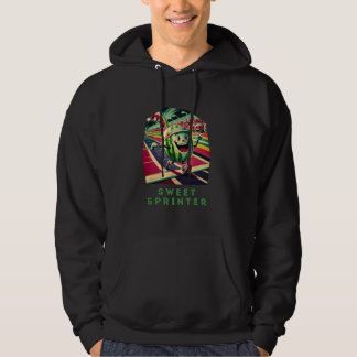 Sweet Sprinter Cut Cartoon Runner Watermelon Hoodie