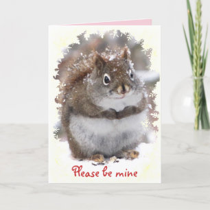 Sweet Squirrel Valentine Helgkort