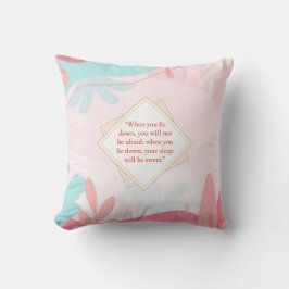 Sweet Ssov Blommigt Dekorativ kudde - Proverbs 3:2