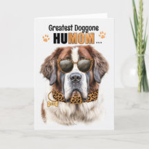 Sweet St. Bernard Hund Underbarare HuMOM Mors dag