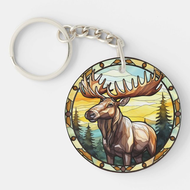 Sweet Stached Glass American Elk Moose (Framsidan)