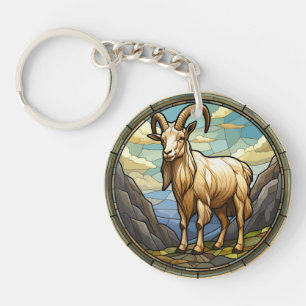 Sweet Stached Glass Billy Goat