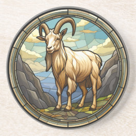 Sweet Stached Glass Billy Goat Underlägg