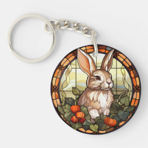 Sweet Stached Glass Bunny Rabbit