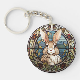 Sweet Stached Glass Bunny Rabbit