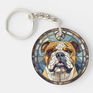 Sweet Stached Glass English Bulldog