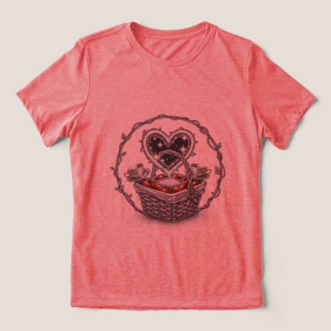 Sweet Strawberry Basket Tee 🍓 🤍 (Design Framsida)