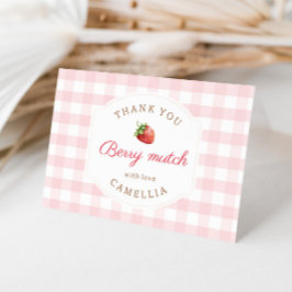 Sweet Strawberry Rosa Gingham Tack