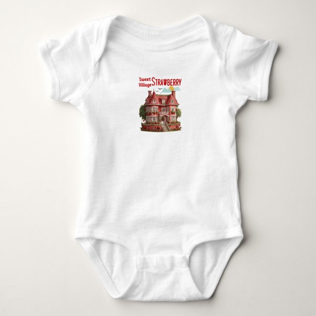 Sweet Strawberry Village T Shirt (Framsida)