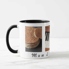 Sweet Stroopwafel Piano Mugg - Gift för Morsa