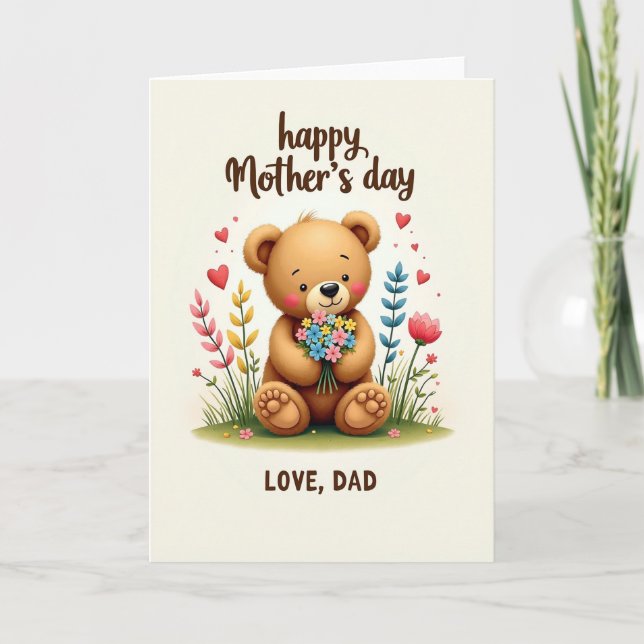 Sweet Stuffed Friend Card Kort (Framsida)