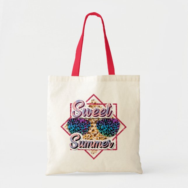 Sweet Summer Beach Tote Bag | Hej Summer Tygkasse (Framsidan)