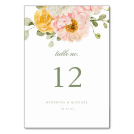Sweet Summer Garden WedWedding Bordsnummer