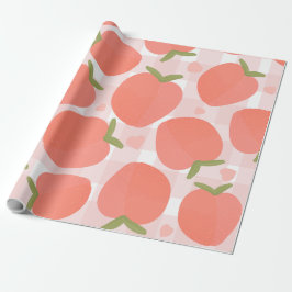 Sweet Summer Peach Mönster Presentpapper