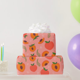 Sweet Summer Peach Mönster Presentpapper