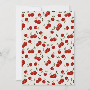 Sweet Summer Red Cherries Garden Julkort