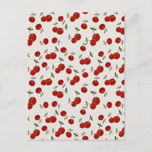 Sweet Summer Red Cherries Garden Vykort
