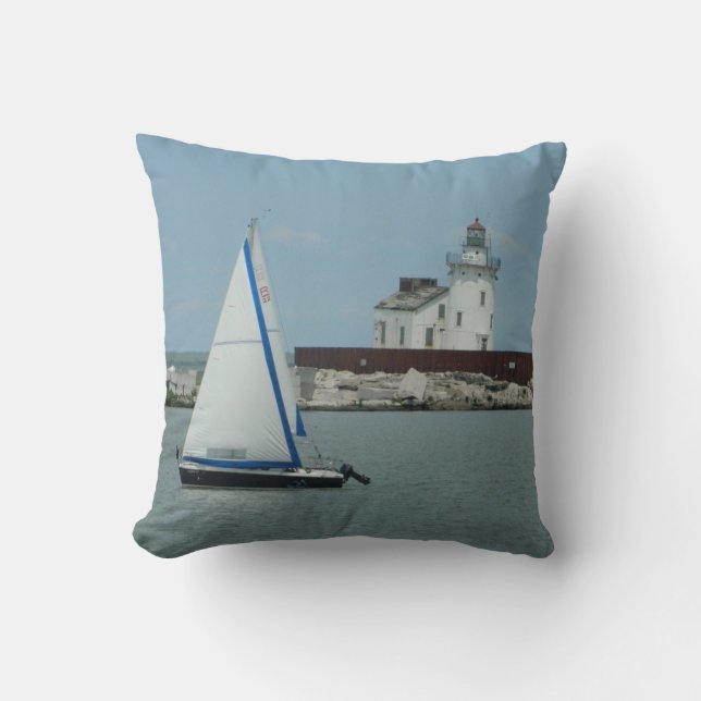 Sweet Summer Sail Cleveland OH Pillow Kudde (Framsida)