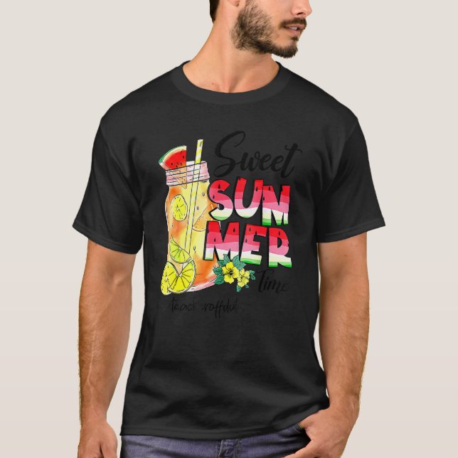 Sweet Summer School Teacher Tees Watermelon Teache T Shirt (Framsida)