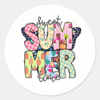 Sweet Summer Sticker - Runt Klistermärke