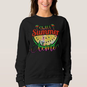 Sweet Summertime Watermelon Handflatan Träd, somma T Shirt