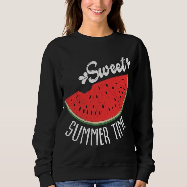 Sweet Summertime Watermelon - Summer Fruit T Shirt (Framsida)