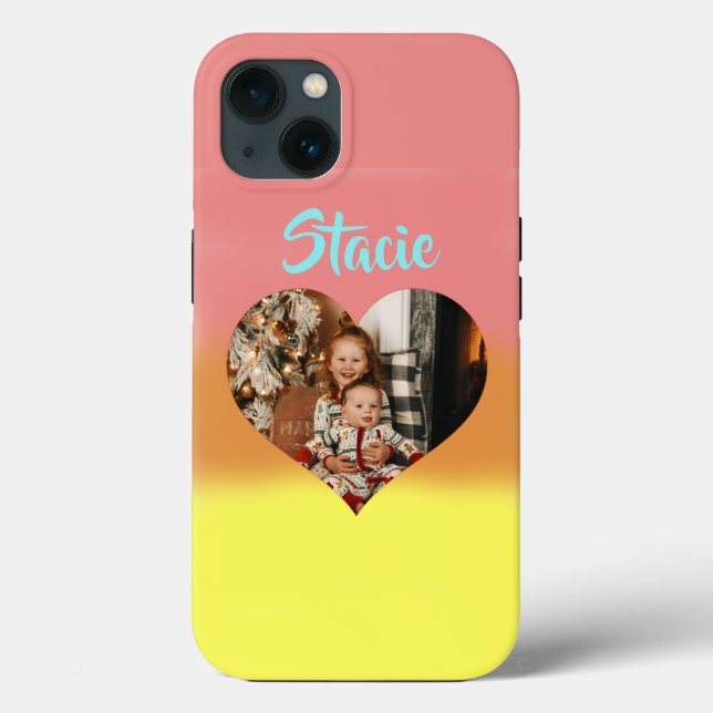 Sweet Sunset Heart Photo (Baksida)